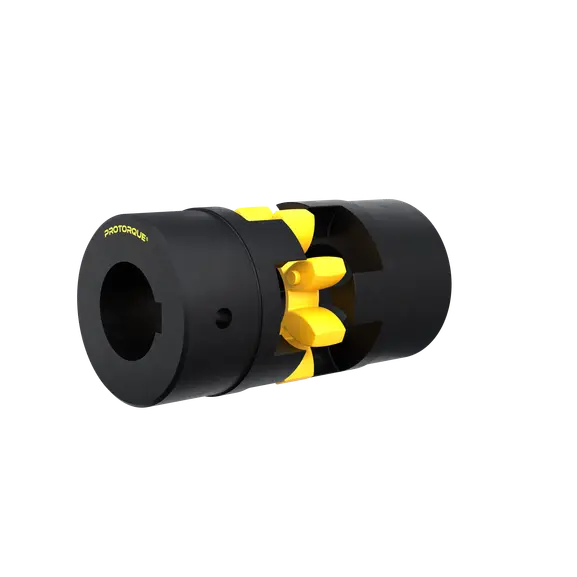 bored coupling 3-4 view yellow